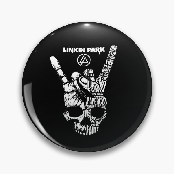 Item preview, Linkin Park Skull Rock Hand Typography Art designed and sold by NorthenStudio.