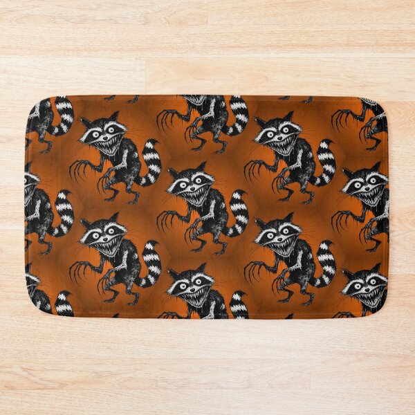 Item preview, Zombie Raccoon Halloween Pattern designed and sold by Shy Fractal Designs.
