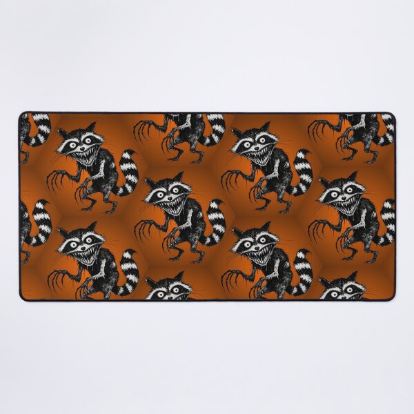 Item preview, Zombie Raccoon Halloween Pattern designed and sold by Shy Fractal Designs.