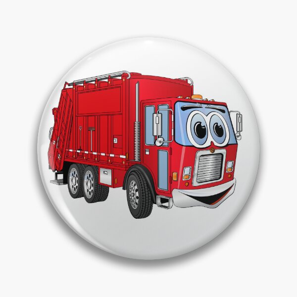 Item preview, Red Smiling Garbage Truck Cartoon designed and sold by Scott Hayes.