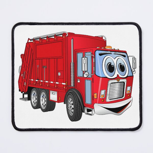 Item preview, Red Smiling Garbage Truck Cartoon designed and sold by Scott Hayes.