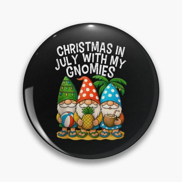 Item preview, Gnome Christmas In July With my Gnomies Summer Vacation 2026 designed and sold by LucindaLong ⭐⭐⭐⭐⭐(992).