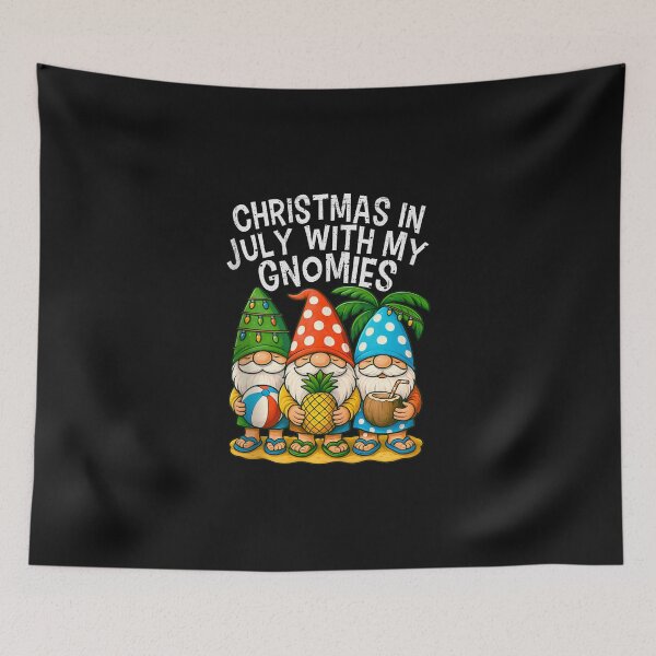 Item preview, Gnome Christmas In July With my Gnomies Summer Vacation 2026 designed and sold by LucindaLong ⭐⭐⭐⭐⭐(992).