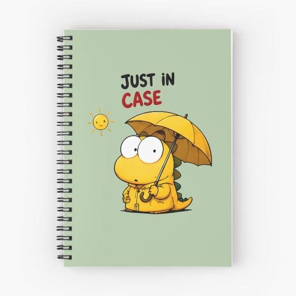 Item preview, Just In Case Umbrella Dinosaur Sticker designed and sold by PreeCha Art & Co..