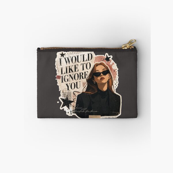 Item preview, I Would Like to Ignore You Sticker | Vintage Dark Feminine Quote designed and sold by velvetwings.