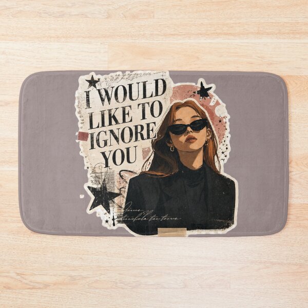 Item preview, I Would Like to Ignore You Sticker | Vintage Dark Feminine Quote designed and sold by velvetwings.