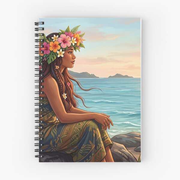 Item preview, Daughter of Mana — Flower Crown and Ocean designed and sold by Hawaii26.