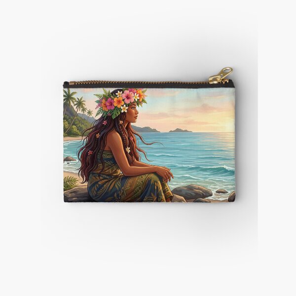 Item preview, Daughter of Mana — Flower Crown and Ocean designed and sold by Hawaii26.