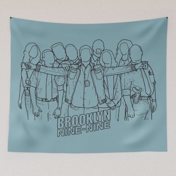 Item preview, Brooklyn Nine Nine Team Portrait Outline designed and sold by Line & Tide.