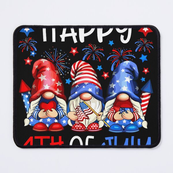Item preview, Patriotic Gnomes Happy 4th Of July USA Men Women Kids designed and sold by LucindaLong ⭐⭐⭐⭐⭐(992).