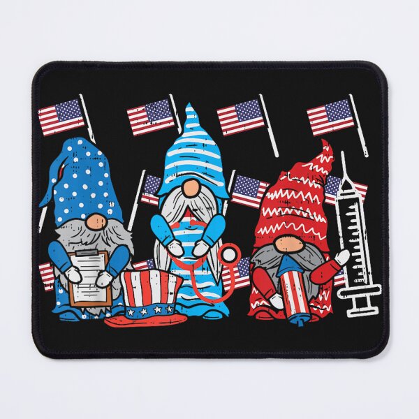Item preview, American Gnomes Nurse 4th of July Scrub Top Patriot Women designed and sold by LucindaLong ⭐⭐⭐⭐⭐(992).