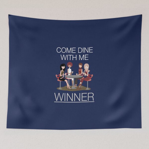 Item preview, Come Dine With Me WINNER (on Navy) designed and sold by PawsitiveMum3.