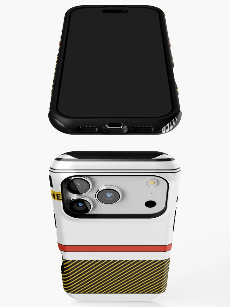 Thumbnail 3 of 4, iPhone Case, System Overheating Warning Sticker designed and sold by PlusScanner.