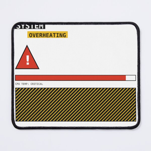 Item preview, System Overheating Warning Sticker designed and sold by PlusScanner.
