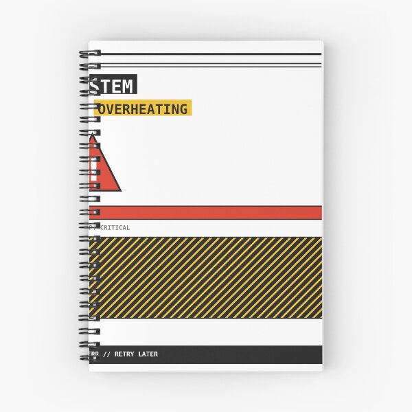 Item preview, System Overheating Warning Sticker designed and sold by PlusScanner.
