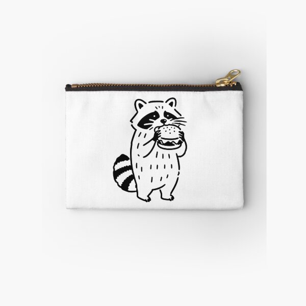 Item preview, Racoon Eating a Burger - white designed and sold by ktthegreat.