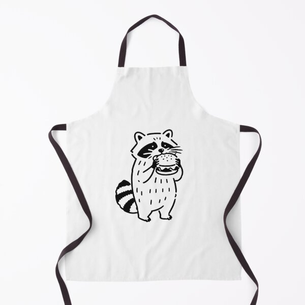 Item preview, Racoon Eating a Burger - white designed and sold by ktthegreat.