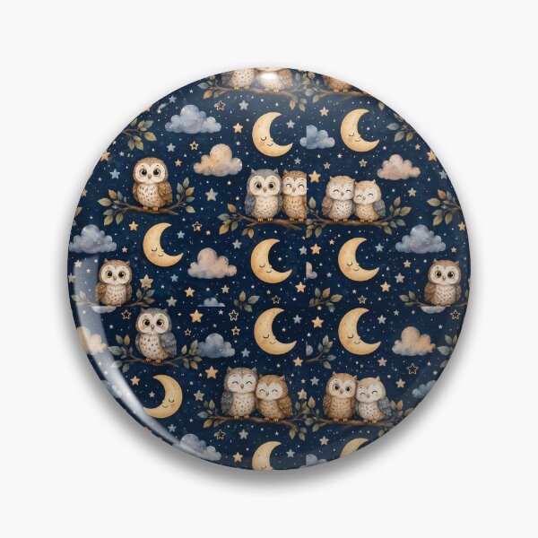 Item preview, Owls & Moon Seamless Pattern Throw Blanket designed and sold by MR4me.