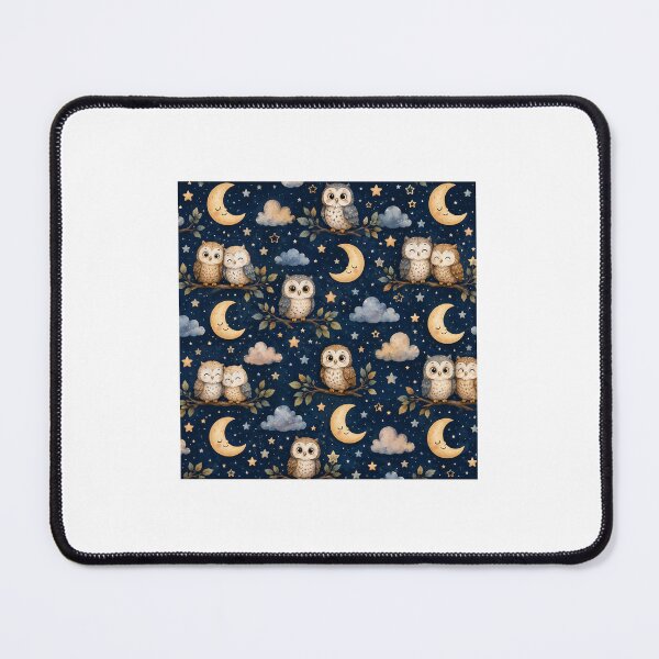 Item preview, Owls & Moon Seamless Pattern Throw Blanket designed and sold by MR4me.
