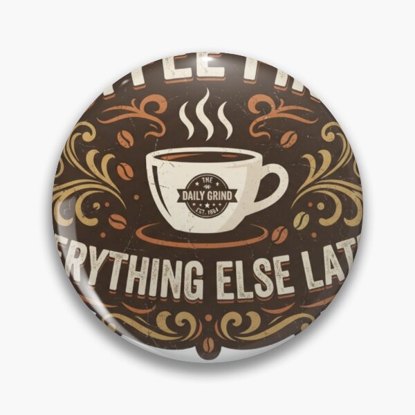 Item preview, COFFEE FIRST EVERYTHING ELSE LATER designed and sold by ViajedorStore.