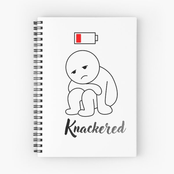 Item preview, Knackered Tired Funny Cartoon Character designed and sold by Amilu Creative.
