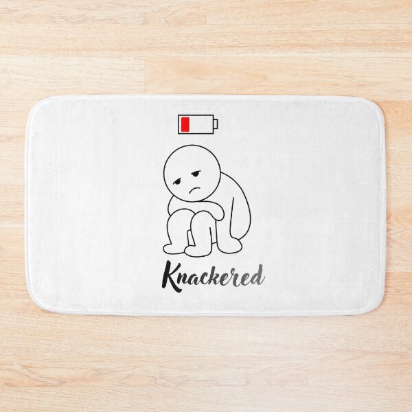 Item preview, Knackered Tired Funny Cartoon Character designed and sold by Amilu Creative.