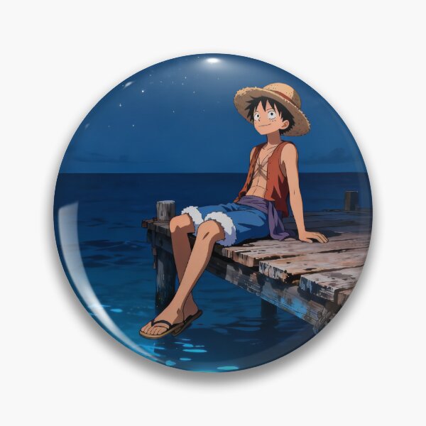 Item preview, Luffy Stargazing by the Pier designed and sold by PRINTATSTUDIO.