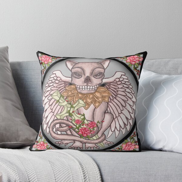 Item preview, Skull Cat Gargoyle designed and sold by artmuvz.