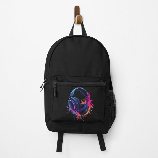 Item preview, Neon Headphones Music Splash designed and sold by fadilow.