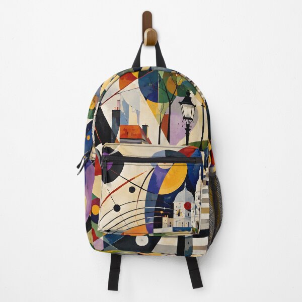 Item preview, Colorful Geometric Montmartre Paris Sacré-Cœur Art designed and sold by GutyzDesignsES.