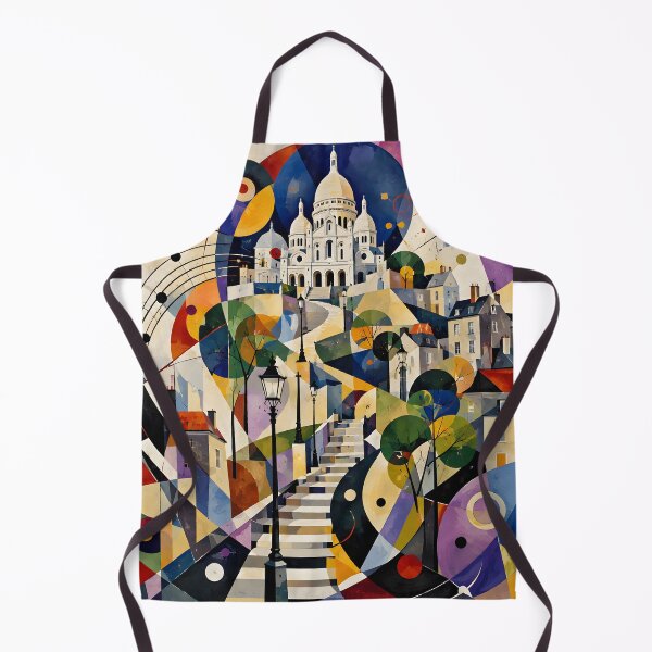 Item preview, Colorful Geometric Montmartre Paris Sacré-Cœur Art designed and sold by GutyzDesignsES.