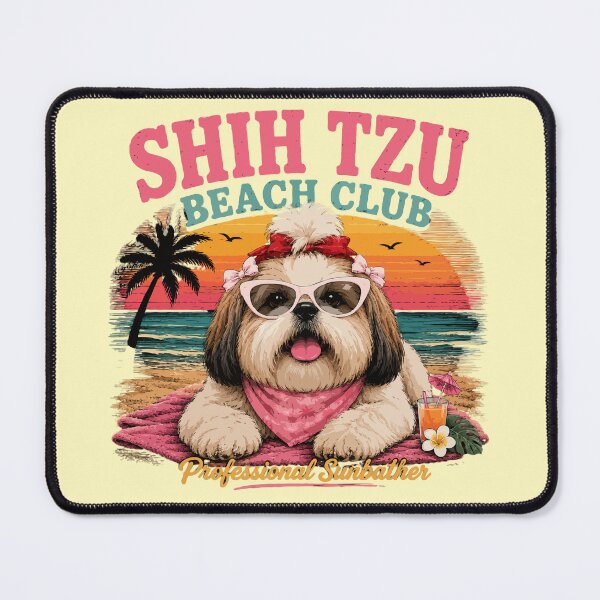 Item preview, Shih Tzu Beach Club – Professional Sunbather designed and sold by PawsAndPallette .