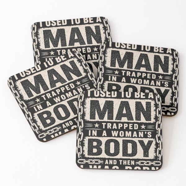 Item preview, (ON BACK) I Used to Be A Man Trapped in A Woman's Body Funny Men designed and sold by kotastiart.