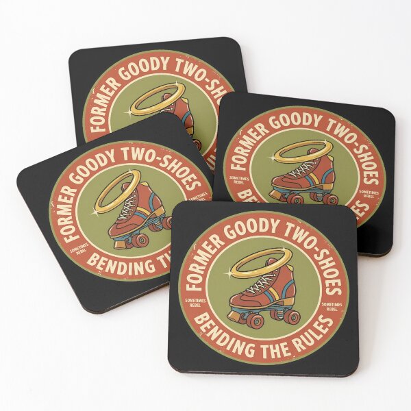 Item preview, Former Goody Two-Shoes Bending Rules Retro Badge designed and sold by DuckOddity.