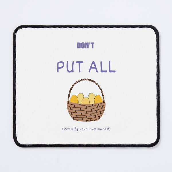 Item preview, Don't put all the eggs in one basket (purple text) designed and sold by Idioms4u.