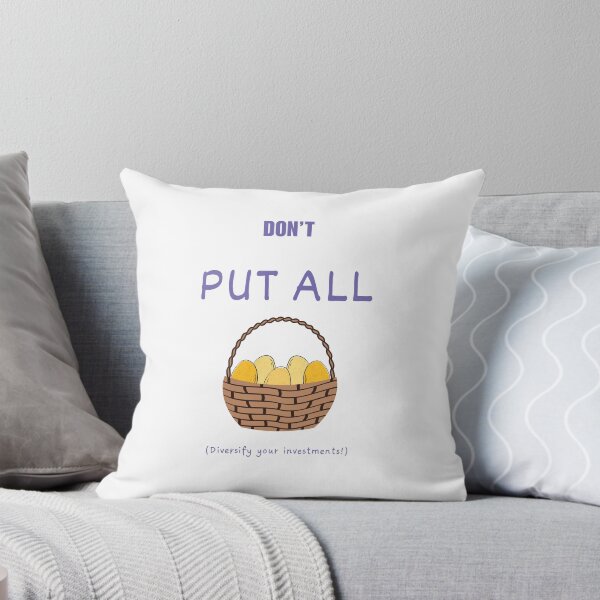 Item preview, Don't put all the eggs in one basket (purple text) designed and sold by Idioms4u.