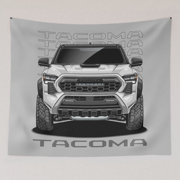 Item preview, The 2025 Tacoma TRD Pro (Ice Cap White) designed and sold by JioojiProject.