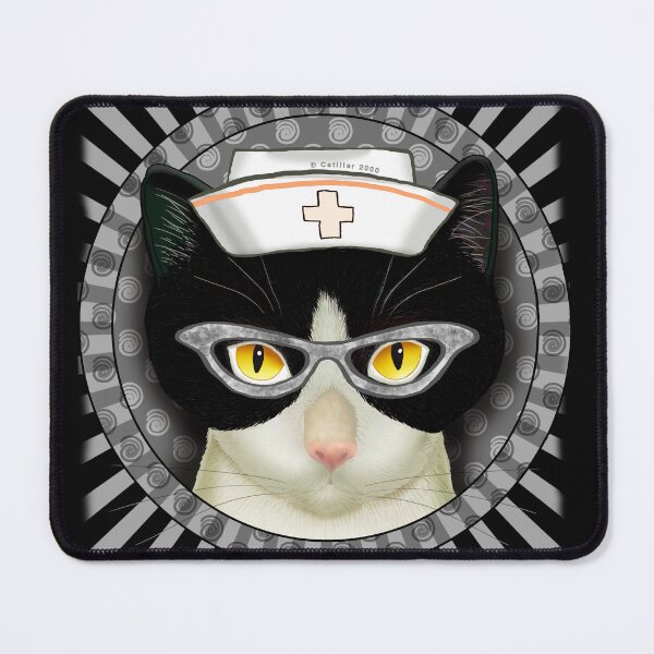 Item preview, Tuxedo Cat Nurse designed and sold by artmuvz.