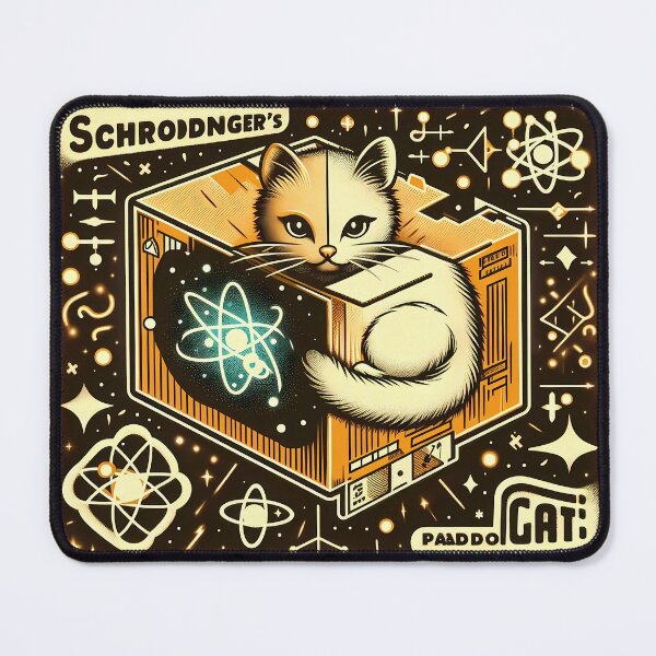 Item preview, Schrodingers Nap Quantum Physics Cat Funny Science Tee designed and sold by SivaStudios.