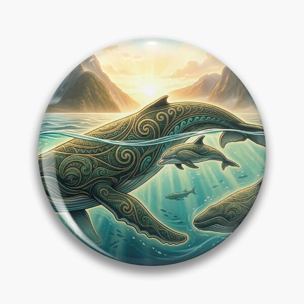 Item preview, Guardians of the Fjords — Whale and Dolphins designed and sold by Hawaii26.
