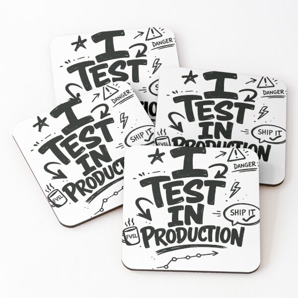 Item preview, I Test in Production - Funny Programmer DevOps Coding Design designed and sold by NONAHEMA.