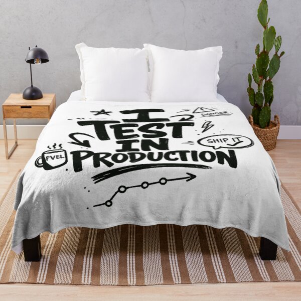 Item preview, I Test in Production - Funny Programmer DevOps Coding Design designed and sold by NONAHEMA.