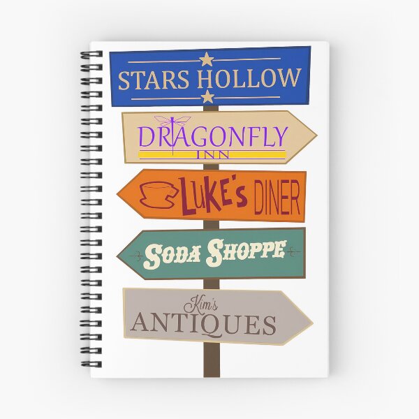 Item preview, Stars Hollow Luke's Diner Map Arrow Dragon Fly designed and sold by OMITTEROMINOUS.