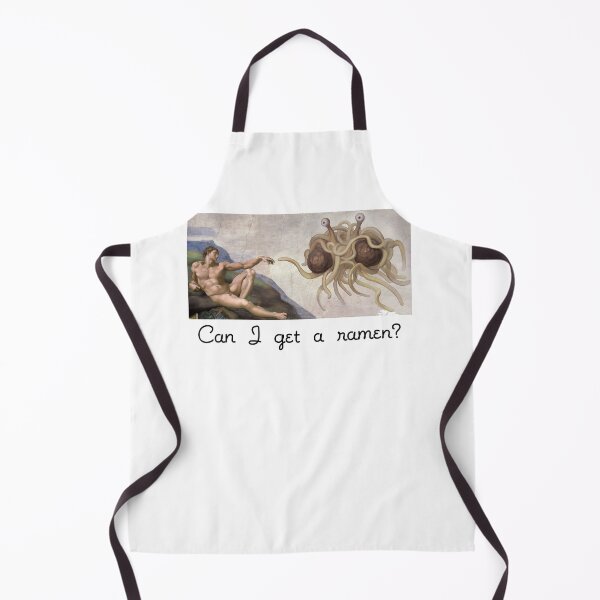 Item preview, Can I get a Ramen? Flying Spaghetti Monster Pastafarian Science Satire Graphic Black Text designed and sold by MathWare MathClips.