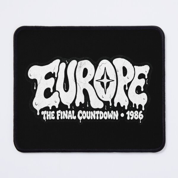 Item preview, Europe The Final Countdown 1986 Slime Font Classic designed and sold by JMS-Artvintage.