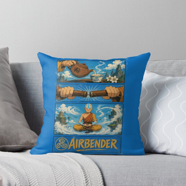 Item preview, Airbender Aang Four Elements Vintage Art designed and sold by Nile Apparel.