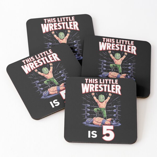 Item preview, 5th Wrestling Birthday Party This Little Wrestler Is 5 designed and sold by LillyDalgarno.