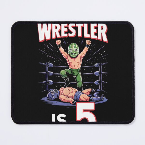 Item preview, 5th Wrestling Birthday Party This Little Wrestler Is 5 designed and sold by LillyDalgarno.