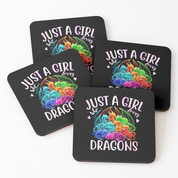 Item preview, Just a Girl Who Loves Dragons Colorful Fantasy Design designed and sold by Ostericaimusa.