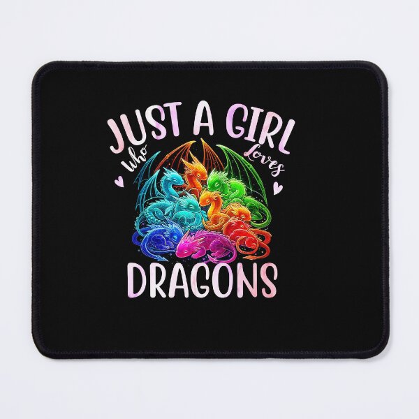 Item preview, Just a Girl Who Loves Dragons Colorful Fantasy Design designed and sold by Ostericaimusa.